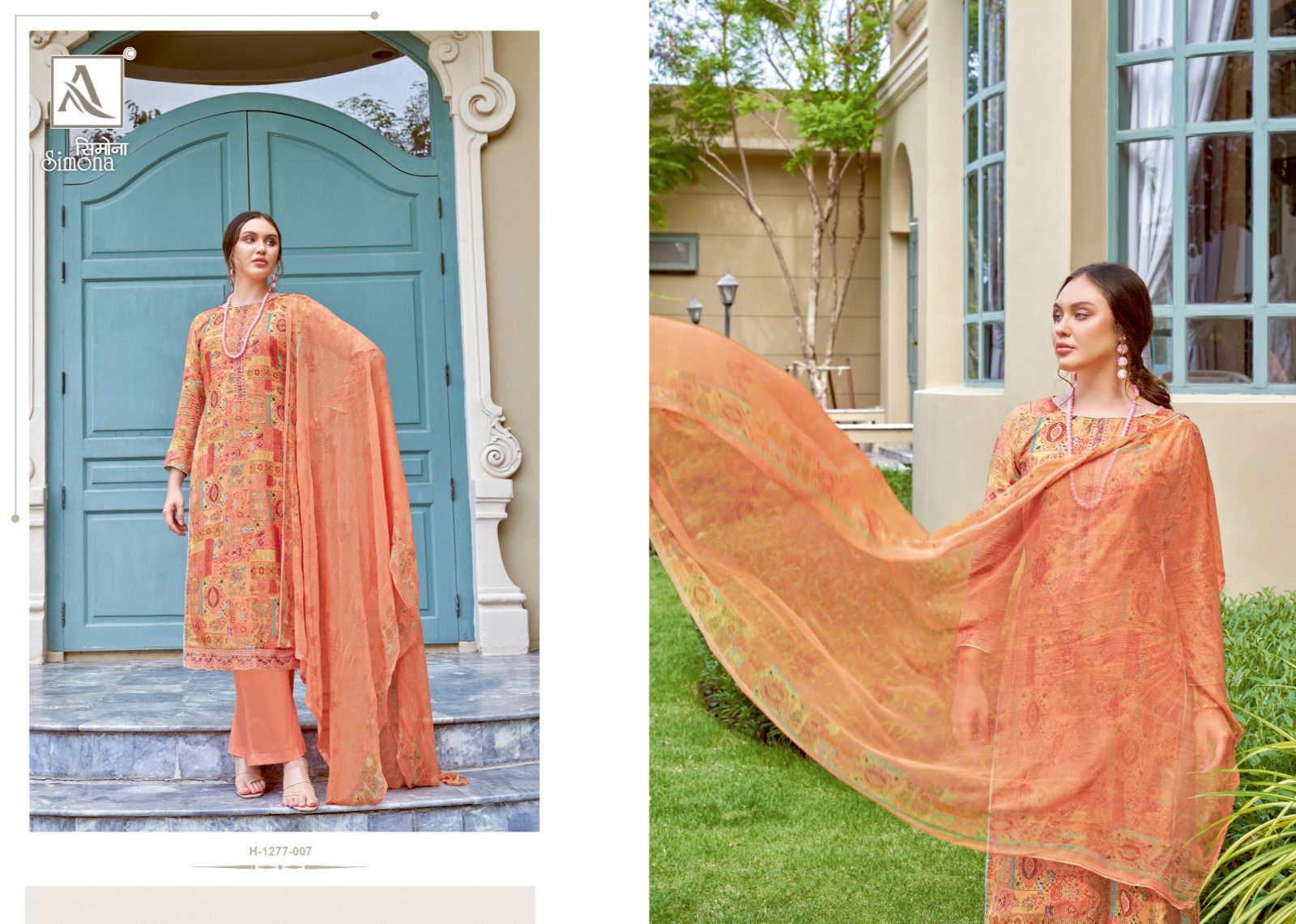 Simona By Alok Printed Designer Dress Material Catalog
